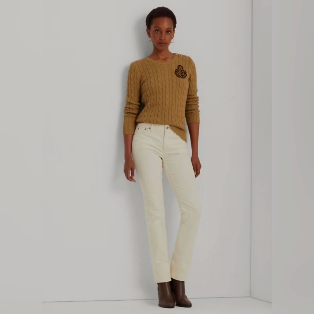 PARIS ATELIER & OTHER STORIES WOMEN'S MID RISE JEANS IN WHEAT SIZE 26